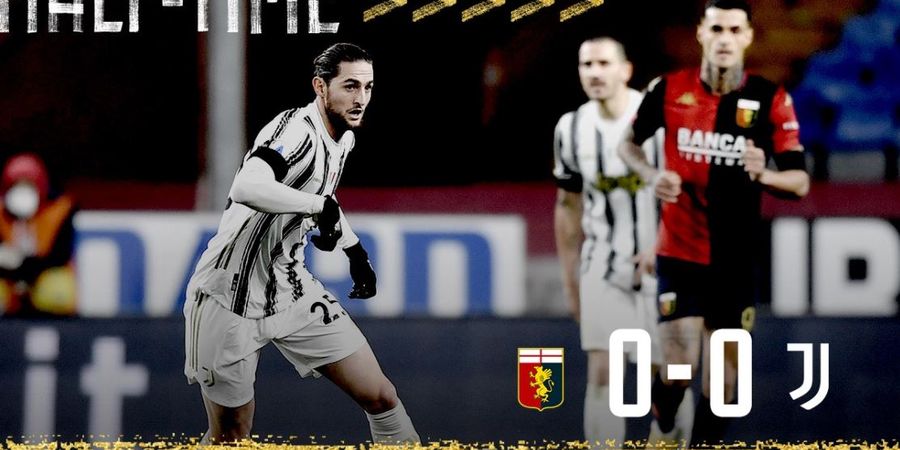 Hasil Babak I Genoa Vs Juventus - Cristiano Ronaldo Dibuat Mati Kutu, Si Nyonya Tua Belum Cetak Gol