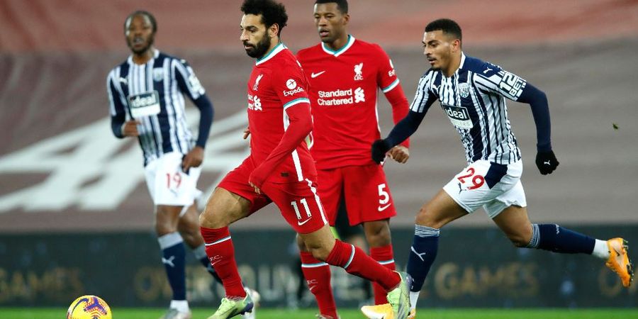 Hasil Liga Inggris - Hanya Imbang Lawan West Bromwich Albion, Liverpool Melempem di Hadapan Tim Zona Degradasi