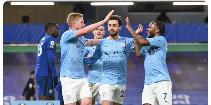 Hasil Liga Inggris - Man City Menang 3-1 atas Chelsea Meski Loyo di Babak Kedua