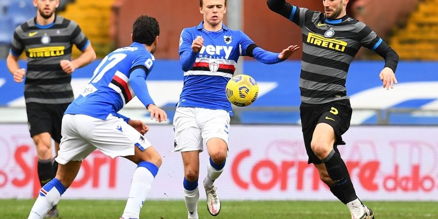 Keok dari Sampdoria, Rekor 8 Kemenangan Beruntun Inter Milan Berakhir