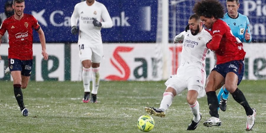 Usai Hadapi Osasuna di Tengah Badai Salju, Real Madrid Tak Bisa Pulang ke Santiago Bernabeu