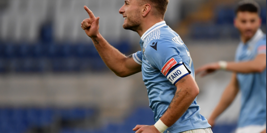 Hasil Babak I - Ciro Immobile Cetak Gol Ke-12, Lazio Ungguli AS Roma 2-0