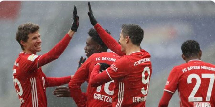 Hasil Bundesliga - Lewandowski Cetak Sejarah Berkat Gol Menit 7, Bayern Sejuk di Puncak