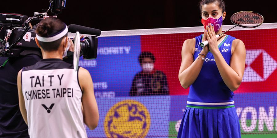 Hasil Final Thailand Open II 2021 - Tumbangkan Tai Tzu Ying Lagi, Carolina Marin Perbaiki Rekor