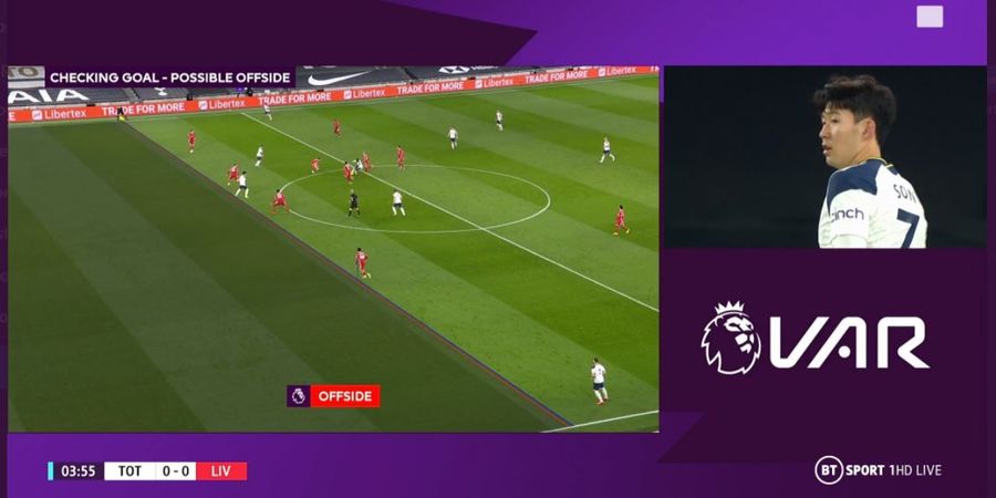 VIDEO - Gol Son Heung-min Dianulir VAR karena Tumitnya Offside