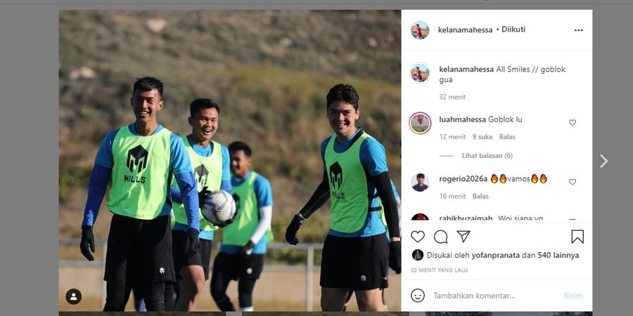 Bikin Kaget, Dua Pemain Timnas U-19 Indonesia Perang Komentar Kasar