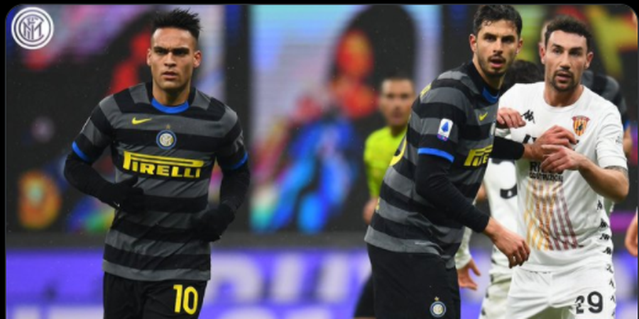 Hasil Liga Italia - Dikandangi Inter Milan Selama 90 Menit, Benevento Menyerah Tanpa Perlawanan