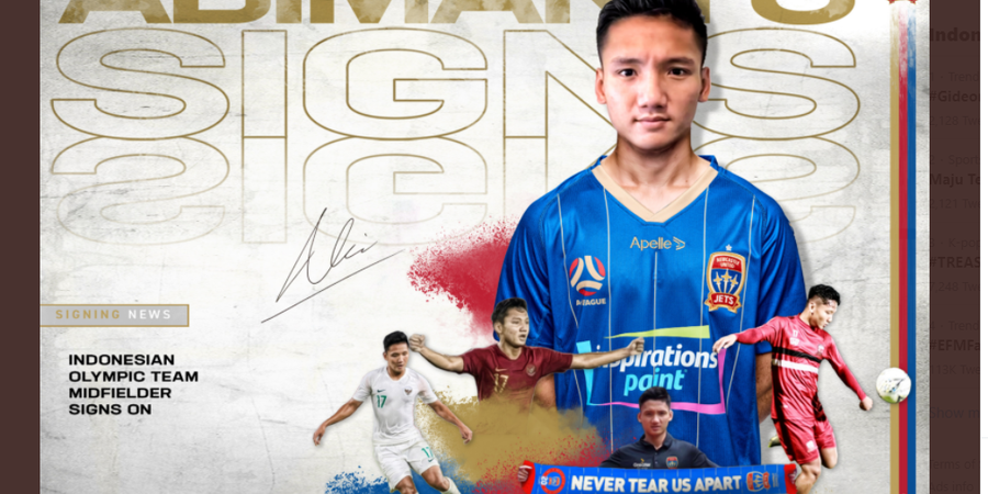 Resmi Gabung Newcastle Jets, Syahrian Setim dengan Eks Mitra Kukar