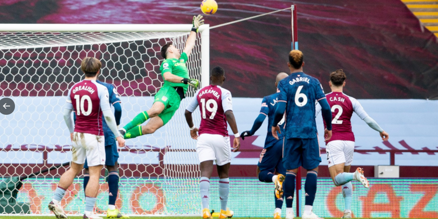 Dipermalukan Kiper Buangannya, Arsenal Ditaklukkan Aston Villa