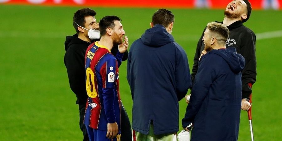 Terungkap! Ini yang Dibicarakan Messi dengan Para Pemain Sevilla