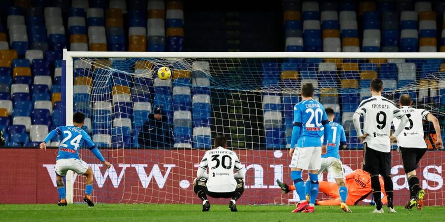 Babak I Liga Italia - Insigne Cetak Gol ke-100, Juventus Tertinggal 0-1 dari Napoli