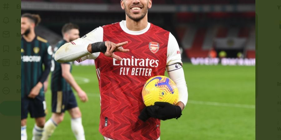 Hasil Liga Inggris - Hattrick Aubameyang Antar Arsenal Kembali Masuk 10 Besar