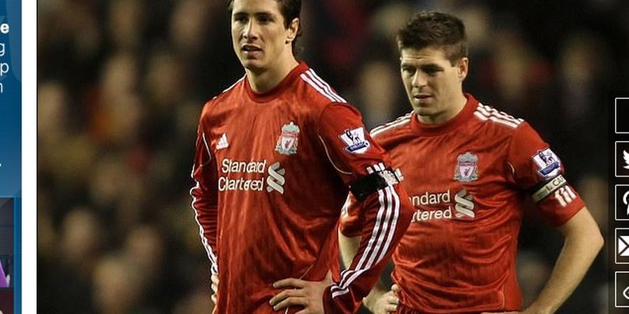 Steven Gerrard Ungkap Perasaannya ketika Ditinggal Fernando Torres