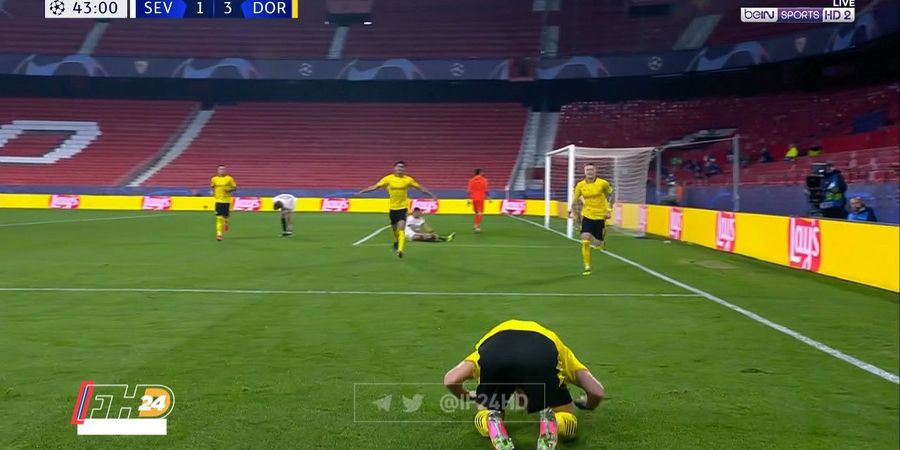 Hasil Liga Champions - Erling Haaland Borong Brace hingga Sujud, Dortmund Berjaya di Kandang Sevilla