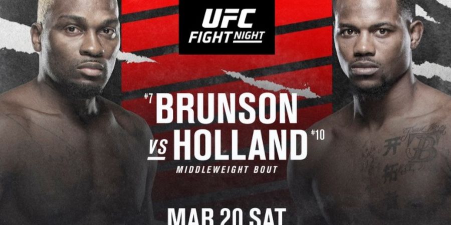 Jadwal UFC Vegas 22 - Derek Brunson vs Kevin Holland, Minggu Pagi WIB