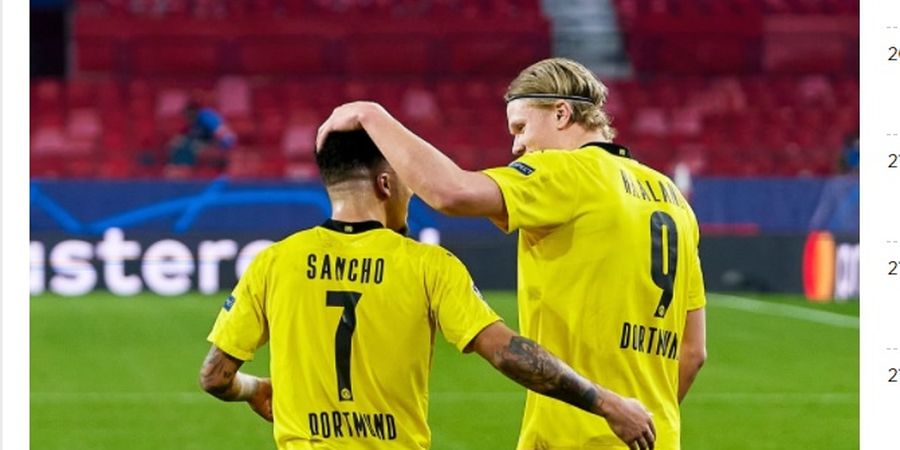 Ditinggal Pergi Sancho ke Man United, Haaland Ungkap Perasaannya