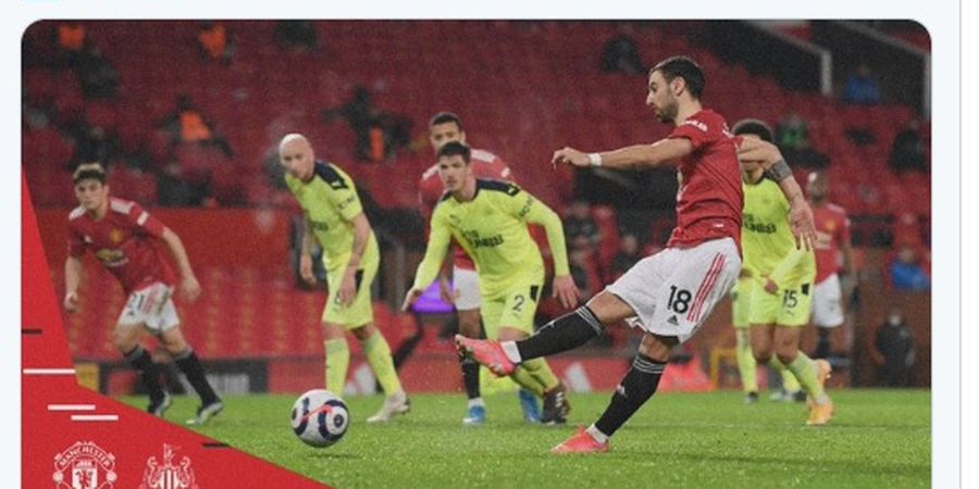 Hasil Liga Inggris - Samai Torehan Eric Cantona hingga Dapat Kedipan Mata dari Gary Neville, Bruno Fernandes Bawa Man United Menang 3-1