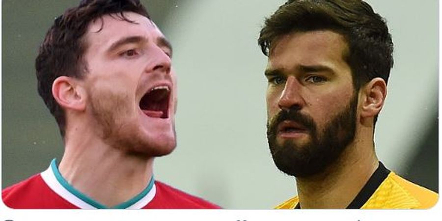 Andy Robertson Tepis Isu Terlibat Adu Jotos dengan Alisson di Ruang Ganti