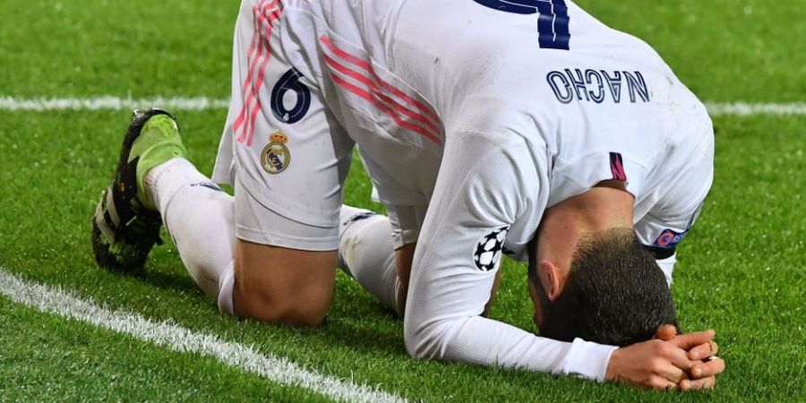 Lini Depan Tumpul Tanpa Benzema, Real Madrid Memble Hadapi 10 Pemain Atalanta di Babak I