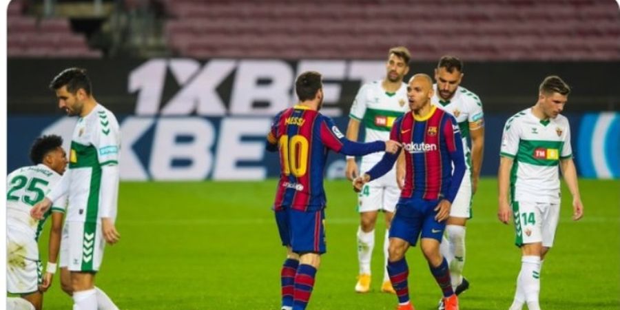 Hasil Liga Spanyol - Messi Borong 2 Gol dan Licin Mirip Belut, Barcelona Hantam Elche