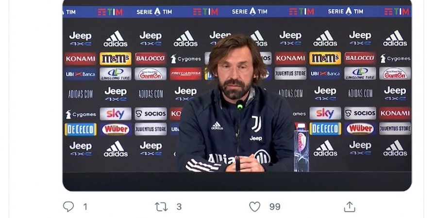 Kesal dengan Pertanyaan Reporter TV, Andrea Pirlo: Anda Nonton Pertandingannya Tidak, Sih?