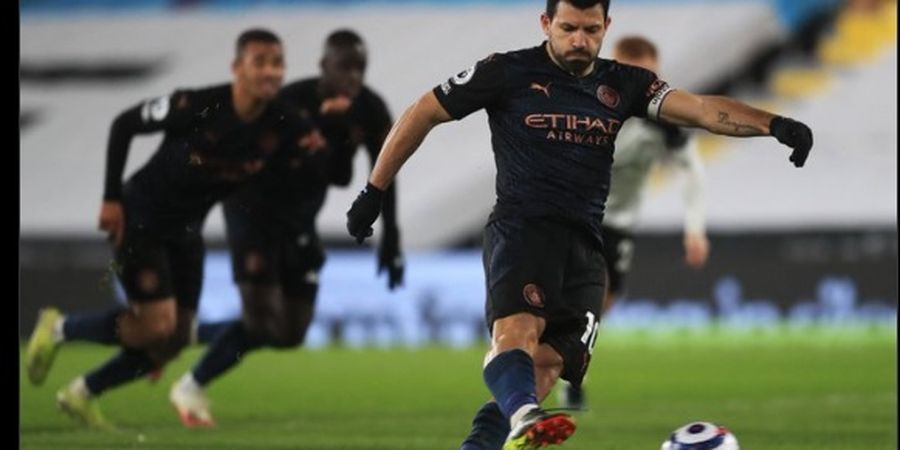 Hasil Liga Inggris - Akhiri Puasa Gol 418 Hari, Sergio Aguero Bawa Man City Gasak Fulham 3-0