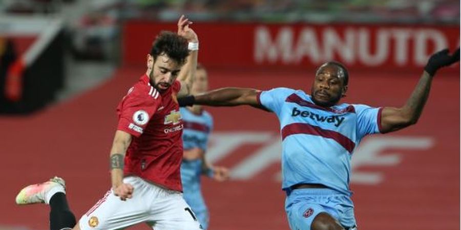 Hasil Liga Inggris - Bruno Fernandes Paksa Bek West Ham Cetak Gol Bunuh Diri, Man United Balik Posisi 2