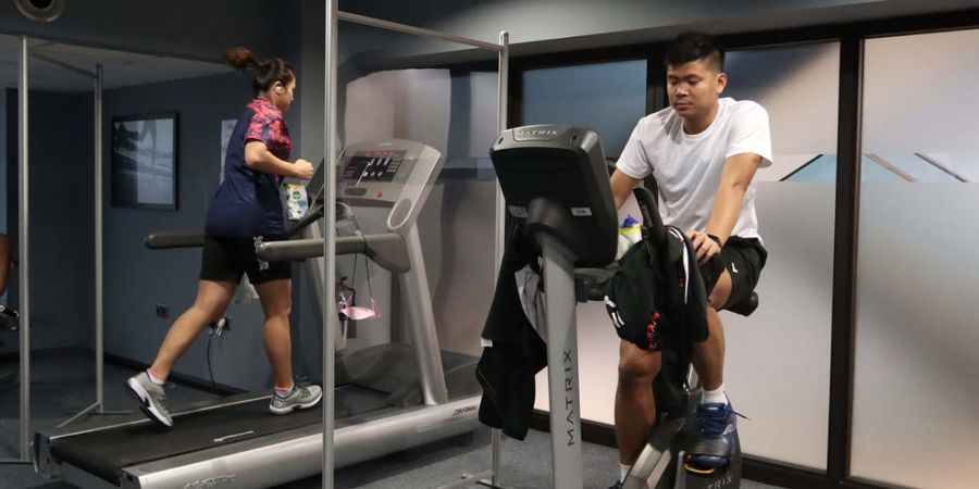  All England Open 2021 - Hasil Swab PCR Negatif, Skuad Indonesia Latihan di Gym