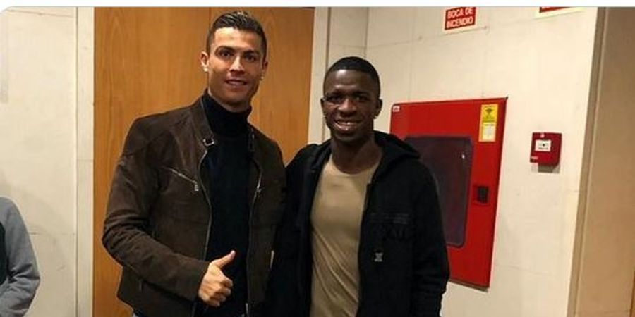 Hanya Bisa Bicara Singkat, Vinicius Junior Sambut Cristiano Ronaldo di Real Madrid