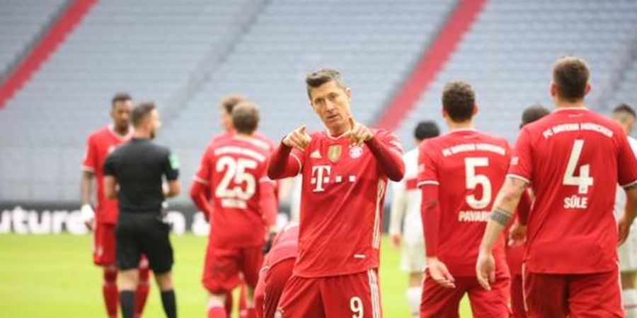 Hasil dan Klasemen Bundesliga - Bayern Emang Gila, Cetak 4 Gol setelah Main 10 Orang, Lewandowski Hattrick dalam 21 Menit