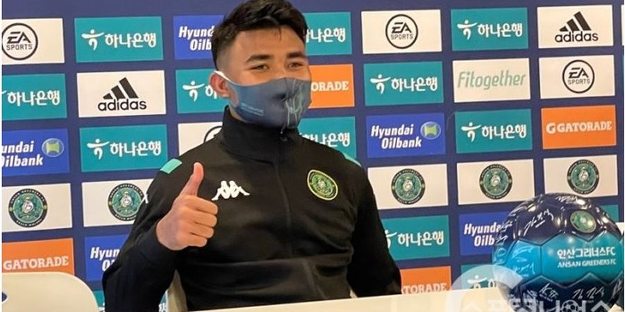 Posisi Baru Asnawi di Ansan Greeners dan Hanya Bermain Imbang