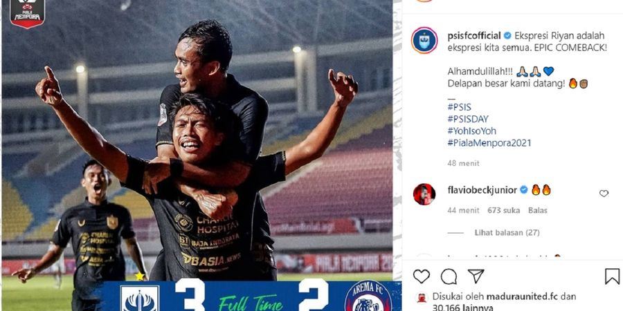 Arema FC Tersingkir, Daftar Tim Peraih Tiket Perempat Final Piala Menpora 2021