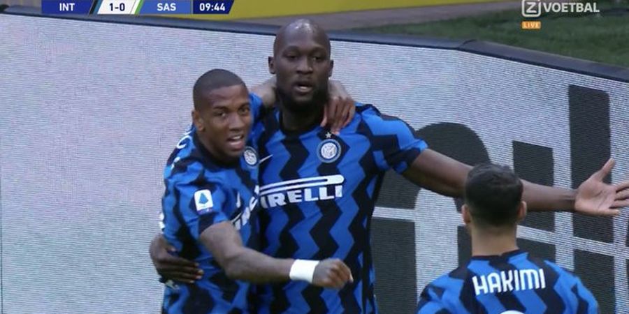 Hasil Liga Italia - Kontroversi Tarikan Kaus yang Diabaikan, Inter Milan Bungkam Sassuolo