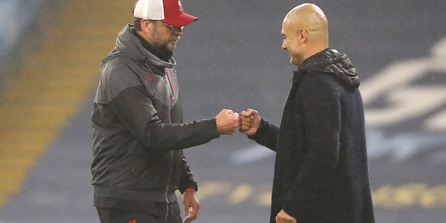 Liverpool vs Manchester City - Juergen Klopp dan Pep Guardiola Adu Jotos demi Kemenangan Ke-10