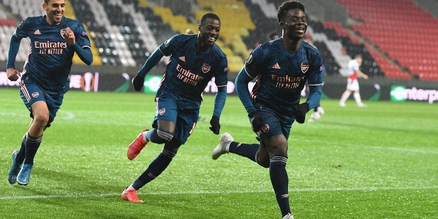 Hasil Liga Europa - Kemenangan Manis, Arsenal Bantai Jagoan Ceska di Kota Romantis