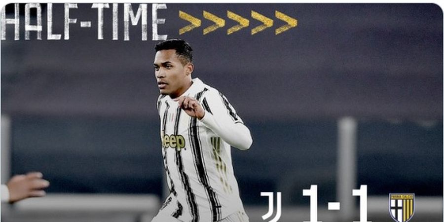 Gol Telat Alex Sandro Bikin Juventus Tahan Imbang Parma di Babak 1