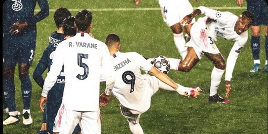 Gol Christian Pulisic Disamakan Karim Benzema dengan Tembakan Voli, Skor Imbang 1-1 di Babak I