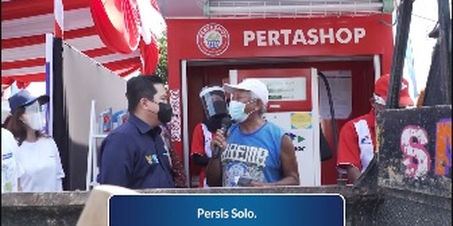 Erick Thohir Rayu Kakek Berbaju Arema FC Fans PSIS Semarang Untuk Suka Persis Solo