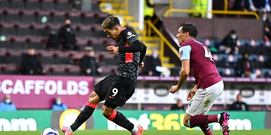 Sepakan Firmino Bawa Liverpool Unggul 1-0 atas Burnley di Babak I