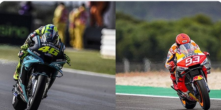 Starting Grid MotoGP Jerman 2021 - Rossi Naik 1 Posisi, Marquez Angkat Bendera Putih