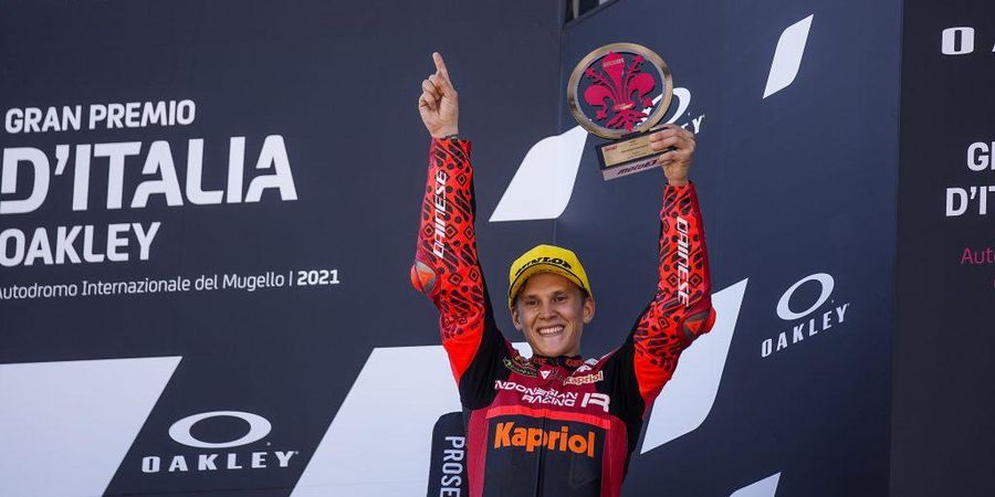 Indonesia Tempati Podium Juara Moto3 Event MotoGP Italia 2021