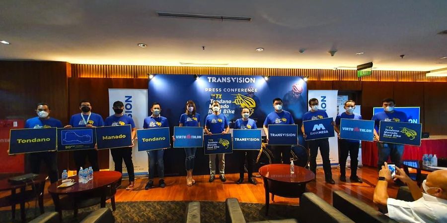 Transvision Gelar Event Balap Sepeda di Tondano dan Manado   