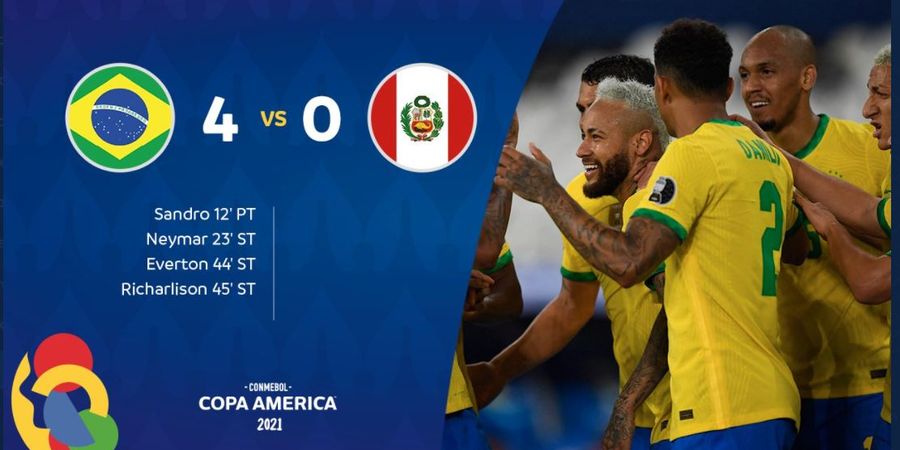 Hasil Lengkap dan Klasemen Copa America - Brasil Lolos ke Perempat Final, Argentina Main Besok