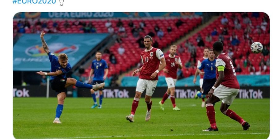 Hasil Babak 16 Besar EURO 2020 - Skor 0-0, Italia dan Austria Lanjut ke Extra Time