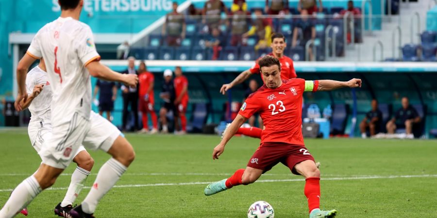 Hasil EURO 2020 - Swiss Cuma 10 Pemain Sejak Menit ke-77, Spanyol Ditahan Imbang 1-1