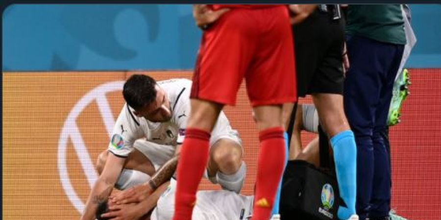 Tumbal Cedera Duel Belgia vs Italia - Spinazzola Nangis Sesenggukan, Chadli Cuma Berkeringat 4 Menit