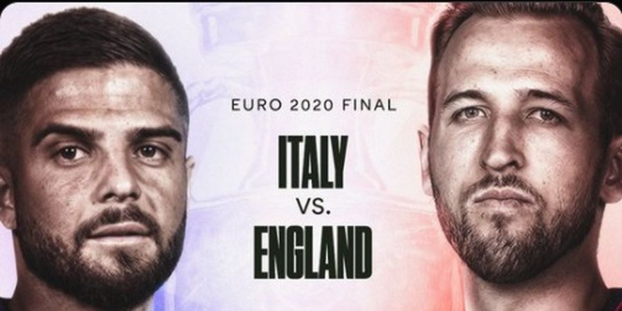 Susunan Pemain Final EURO 2020 - Inggris Kembali Andalkan Tiga Bek untuk Redam Italia