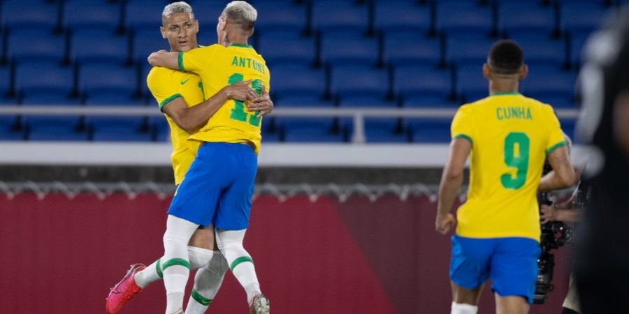 Olimpiade Tokyo 2020 - Richarlison Ngamuk, Brasil Bikin Jerman Remuk di Babak Pertama