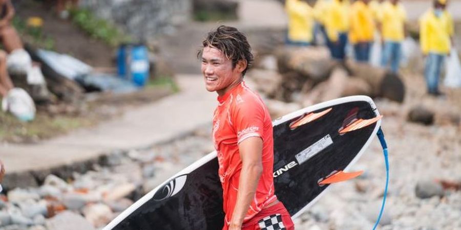 Hasil Surfing Olimpiade Tokyo 2020 - Raih Peringkat Ketiga, Rio Waida Melaju ke Ronde Kedua