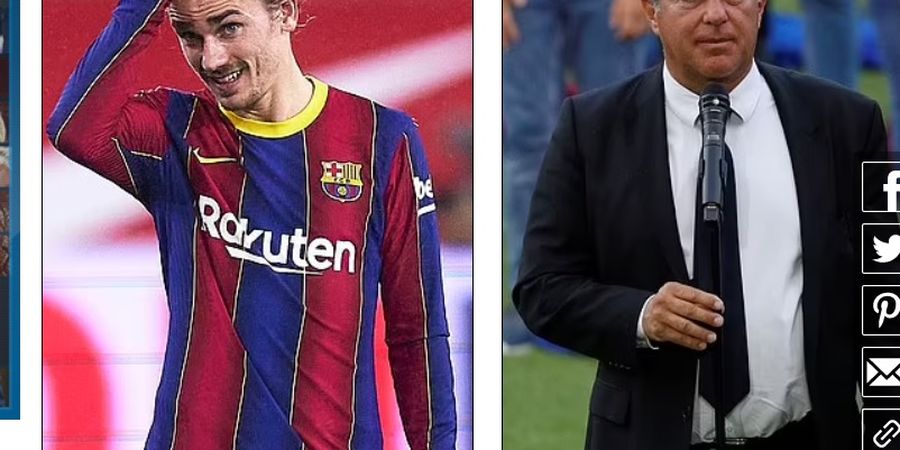 Frustrasi Ingin Segera Lepas Griezmann, Presiden Klub Barcelona Blak-blakan